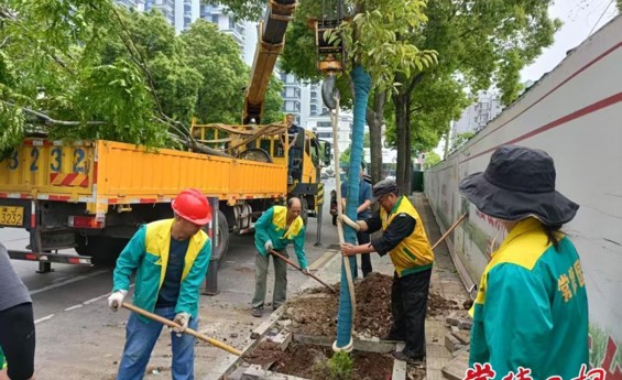 常德市园林绿化服务中心扮靓城市迎“五一”