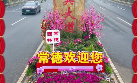 常德地标焕新颜，年味渐浓迎佳节~