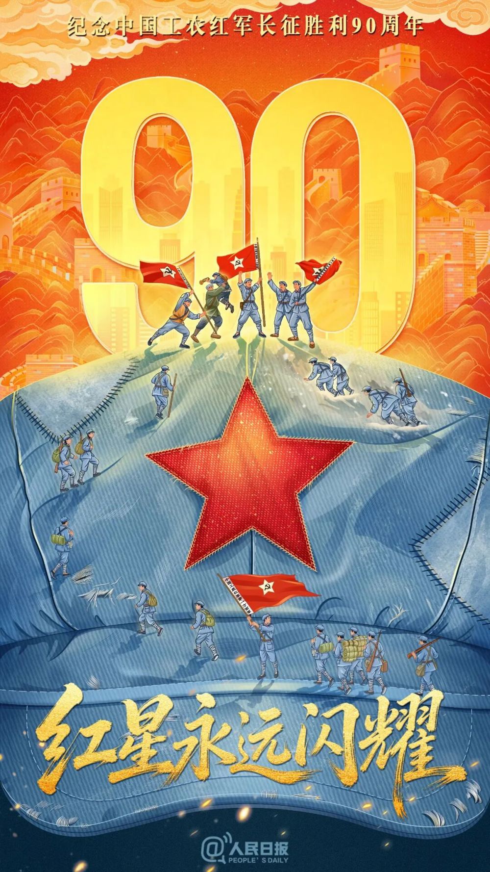 纪念红军长征胜利90周年